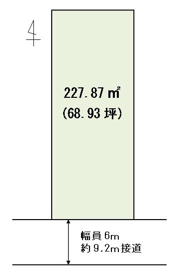 Compartment figure. Land price 35 million yen, Land area 227.87 sq m site plan