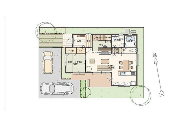 Floor plan. Here are the proposed popular garden living terrace. 