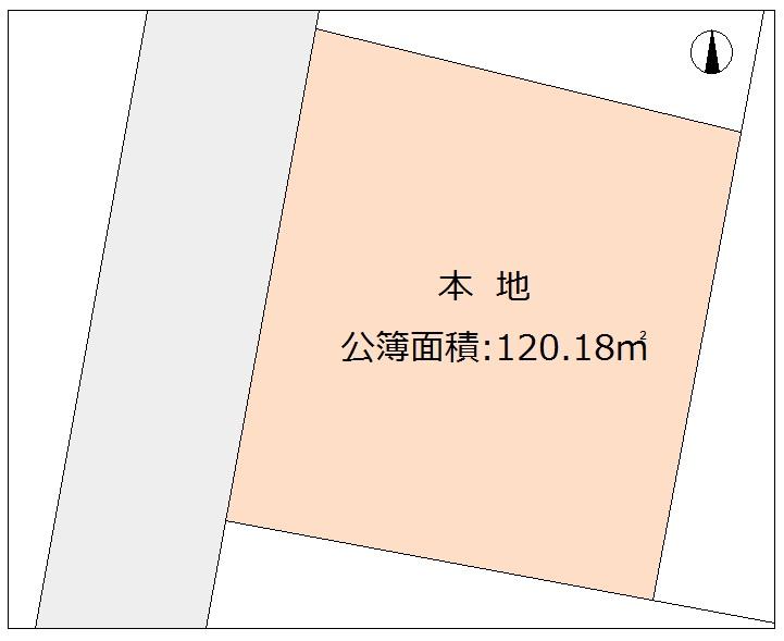 Compartment figure. Land price 15.8 million yen, It is a land area 120.18 sq m clean earth type