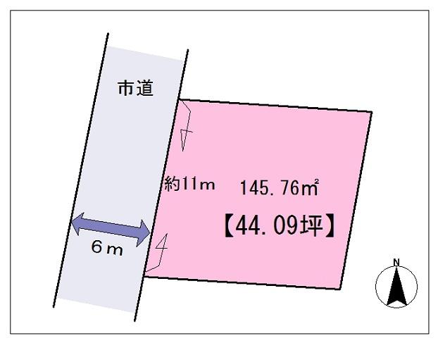 Compartment figure. Land price 18 million yen, Land area 145.76 sq m compartment view