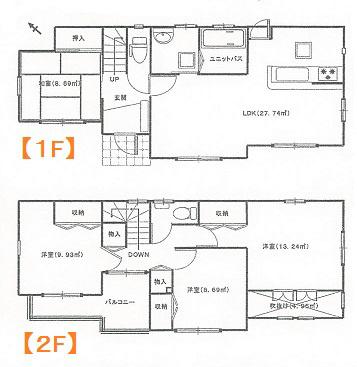 Floor plan. 20 million yen, 4LDK, Land area 115.78 sq m , Building area 98.54 sq m