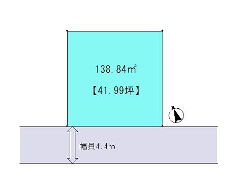 Compartment figure. Land price 12.9 million yen, Land area 138.84 sq m