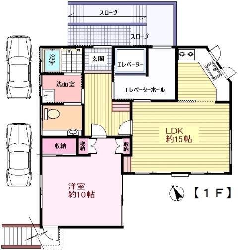 Floor plan. 18 million yen, 2LDK, Land area 182.02 sq m , Building area 122.87 sq m 1 floor
