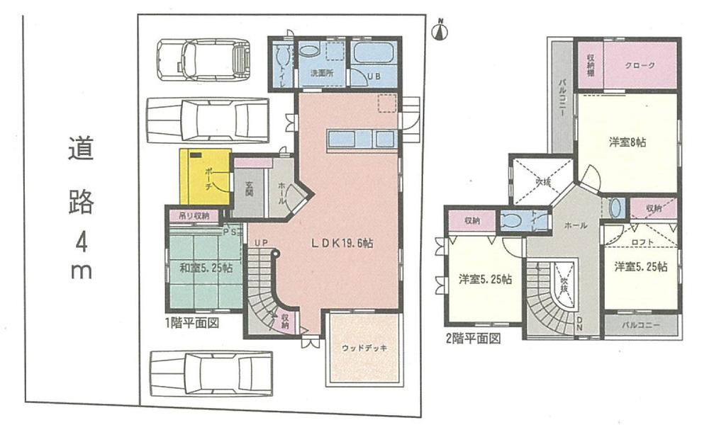 Floor plan. 38,500,000 yen, 4LDK, Land area 141.21 sq m , Building area 115.1 sq m floor plan