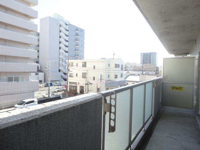 Balcony. Sunny veranda