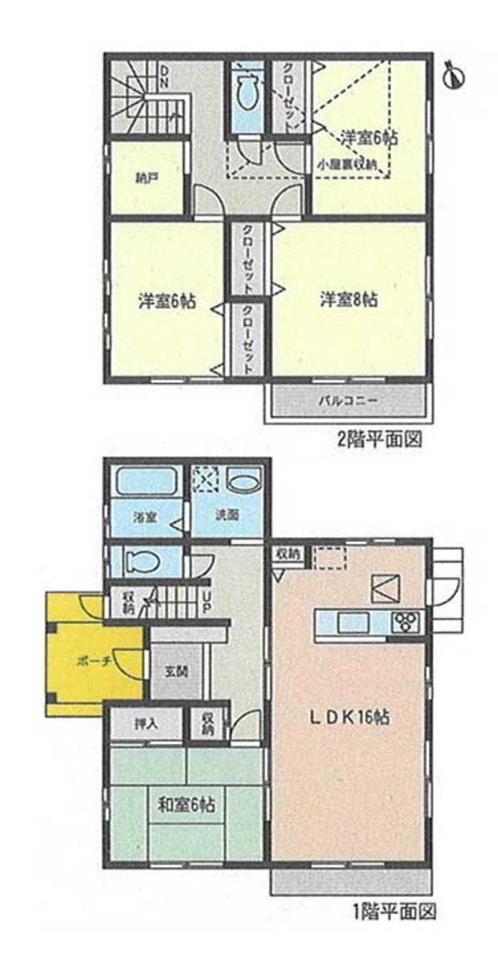 Floor plan. (D Building), Price 39 million yen, 4LDK+S, Land area 234.59 sq m , Building area 118.4 sq m