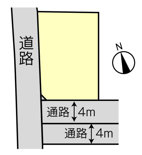 Compartment figure. Land price 12.8 million yen, Land area 164.25 sq m