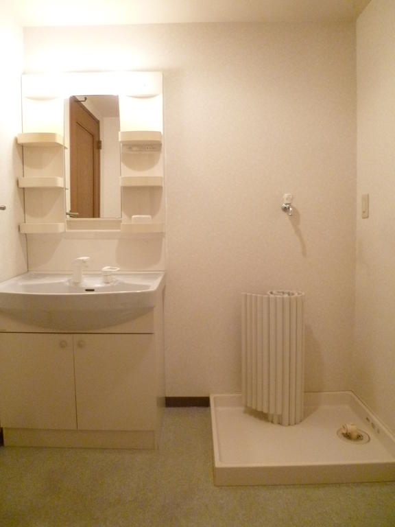 Washroom. Shampoo dresser. Over also with towel.