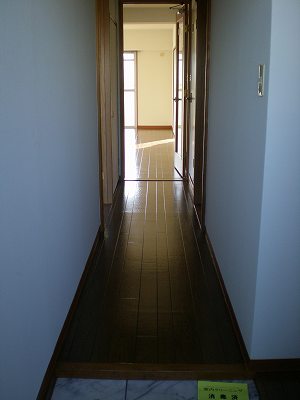 Entrance. Indoor hallway from the front door