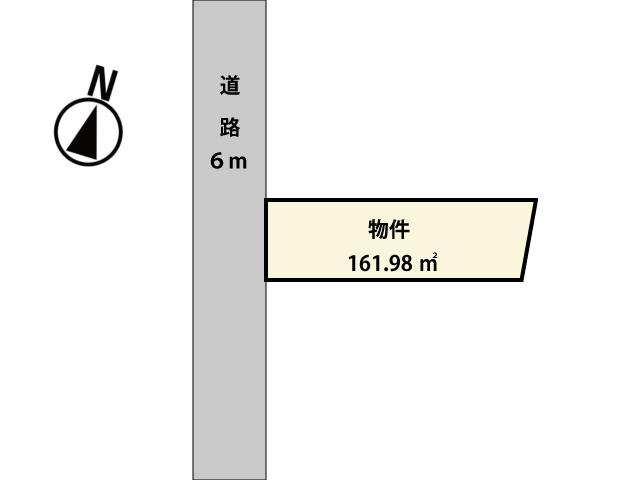 Compartment figure. Land price 13.8 million yen, Land area 161.98 sq m