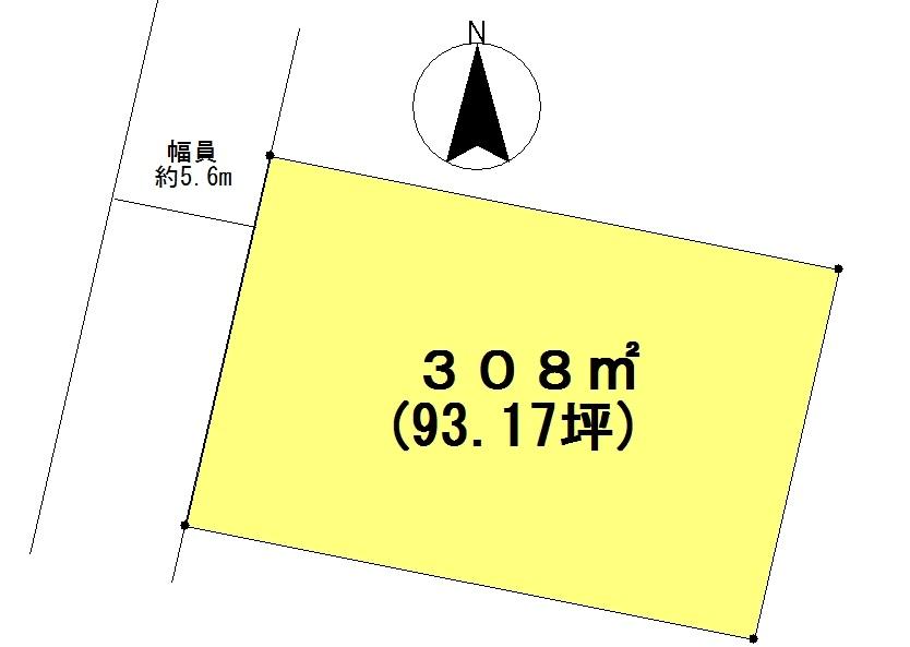 Compartment figure. Land price 32 million yen, Land area 308 sq m compartment view