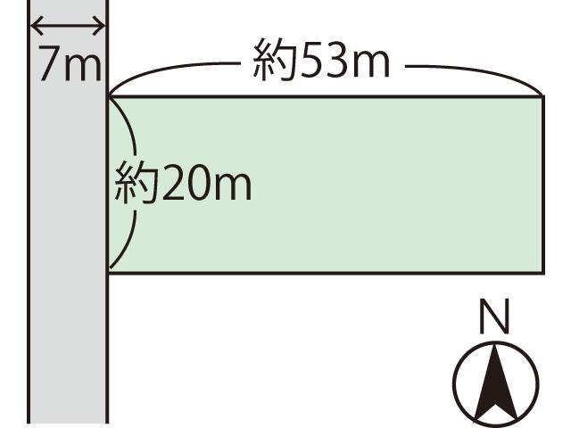 Compartment figure. Land price 28,400,000 yen, Land area 1,104 sq m
