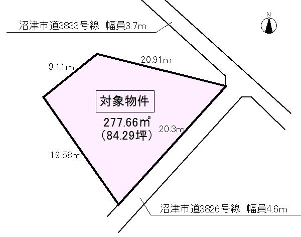Compartment figure. Land price 18 million yen, Land area 278.66 sq m