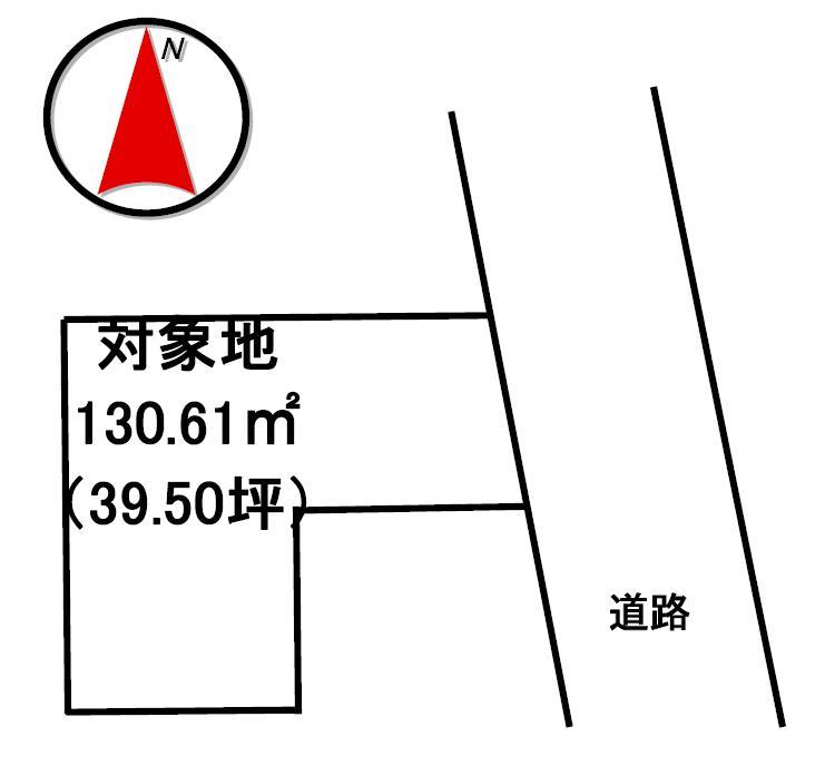 Compartment figure. Land price 12.4 million yen, Land area 130.61 sq m
