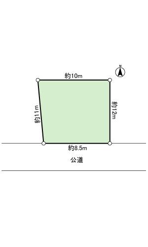 Compartment figure. Land price 9.8 million yen, Land area 148 sq m