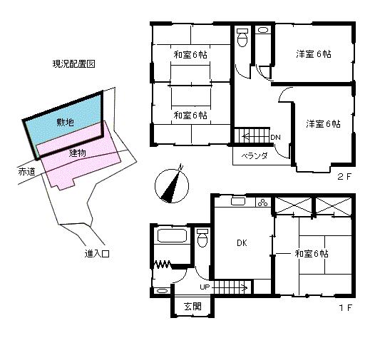 Floor plan. 8.8 million yen, 5DK, Land area 66.27 sq m , Building area 86.92 sq m floor plan
