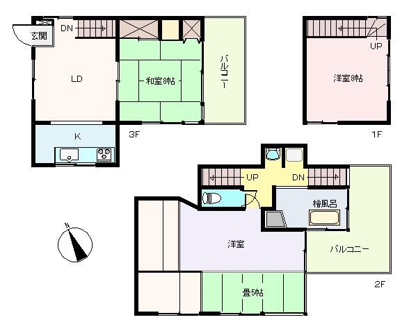 Floor plan. 11.8 million yen, 3LDK, Land area 105.62 sq m , Building area 104.27 sq m floor plan