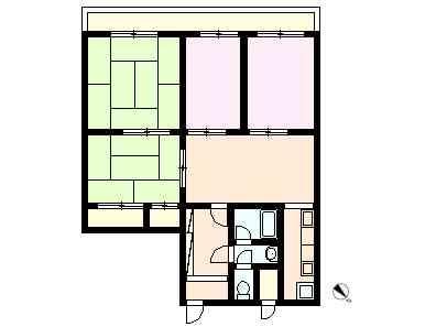 Floor plan. 4DK, Price 10,790,000 yen, Occupied area 78.71 sq m , Balcony area 11.57 sq m floor plan