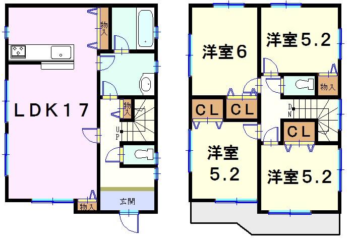 Floor plan. (1 Building), Price 28.8 million yen, 4LDK, Land area 156.33 sq m , Building area 92.34 sq m
