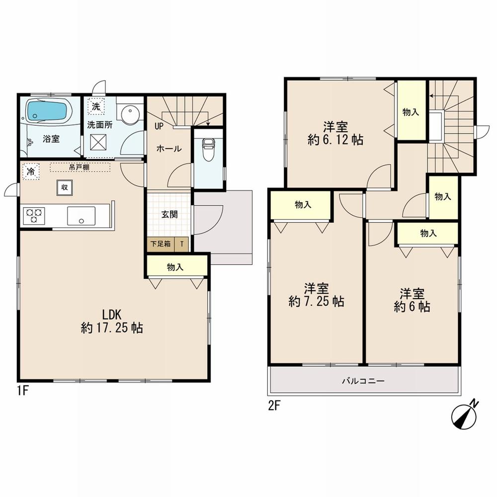 Floor plan. (A), Price 27,200,000 yen, 3LDK, Land area 103.64 sq m , Building area 89.64 sq m