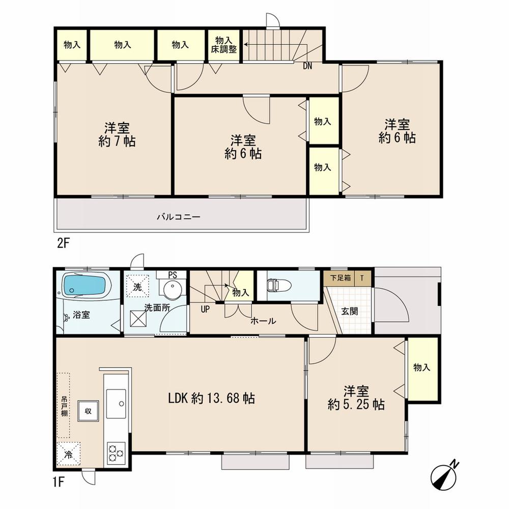 Floor plan. (G), Price 23.8 million yen, 4LDK, Land area 112 sq m , Building area 93.46 sq m