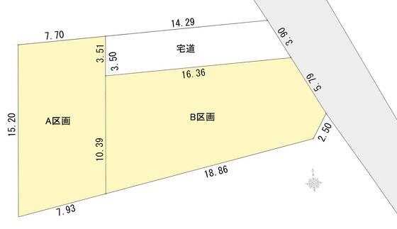 Compartment figure. Land price 16.8 million yen, Land area 165.29 sq m