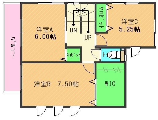 Floor plan. 27,800,000 yen, 3LDK, Land area 91.9 sq m , It is a building area of ​​91.14 sq m 2F Floor