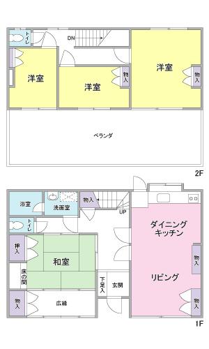 Floor plan. 30.5 million yen, 4LDK, Land area 335.26 sq m , Building area 102.84 sq m