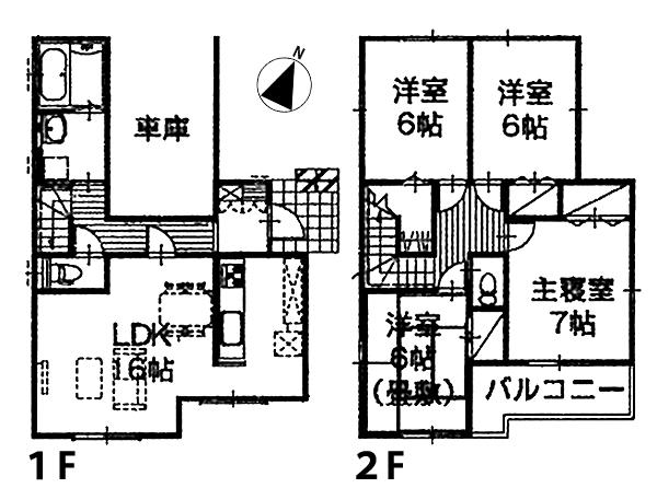 Floor plan. (1 Building), Price 21.9 million yen, 4LDK, Land area 104 sq m , Building area 98.95 sq m