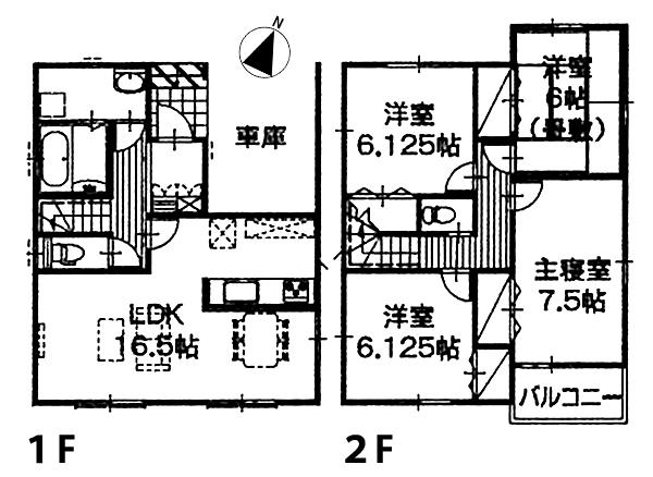 Floor plan. (3 Building), Price 21.9 million yen, 4LDK, Land area 104 sq m , Building area 99.56 sq m