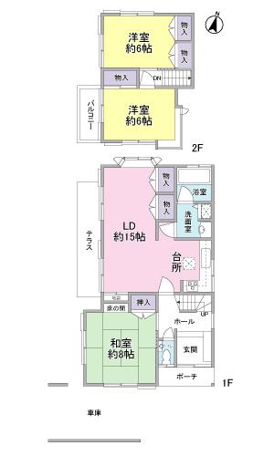 Compartment figure. Land price 7.8 million yen, Land area 156.75 sq m