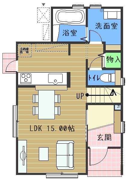 Floor plan. 29,700,000 yen, 3LDK, Land area 100.04 sq m , It is a building area of 90.24 sq m 1F Floor.