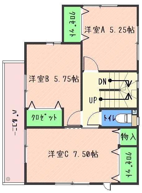 Floor plan. 29,700,000 yen, 3LDK, Land area 100.04 sq m , It is a building area of ​​90.24 sq m 2F Mato. 