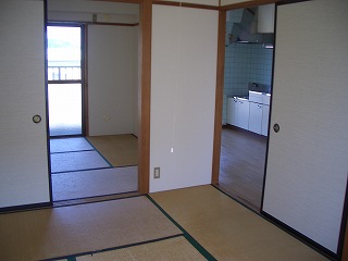 Living and room. Bright Japanese-style room.