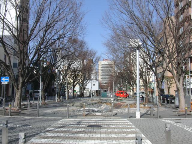 Streets around. City Hall (center back) looks than Aoba near Mansion Koen-dori.