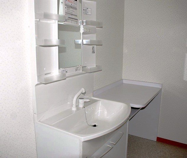 Washroom. Washbasin with shower. Functional there is a free space is next to!