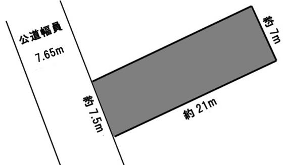 Compartment figure. Land price 27.5 million yen, Land area 165.28 sq m