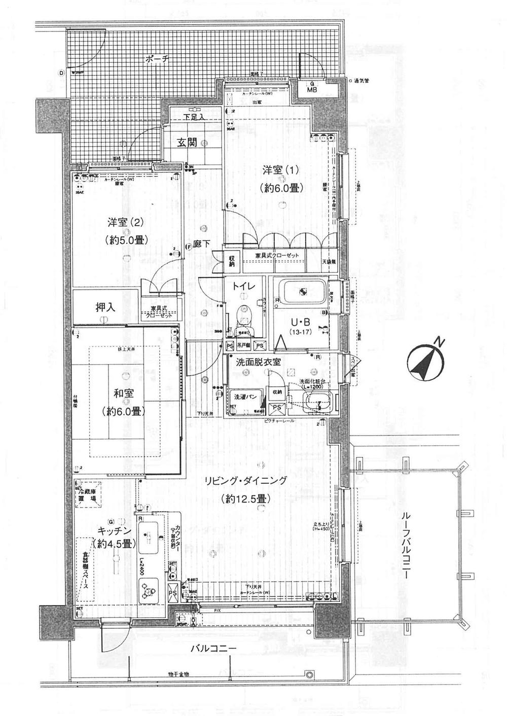 Floor plan. 3LDK, Price 21,400,000 yen, Occupied area 72.07 sq m , Balcony area 8.5 sq m
