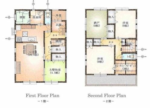 Floor plan. 29,850,000 yen, 4LDK + S (storeroom), Land area 118.63 sq m , Building area 107.65 sq m