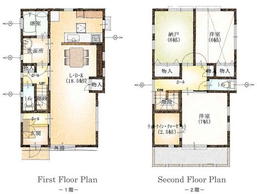 Floor plan. 30 million yen, 3LDK + S (storeroom), Land area 115.88 sq m , Building area 96.04 sq m