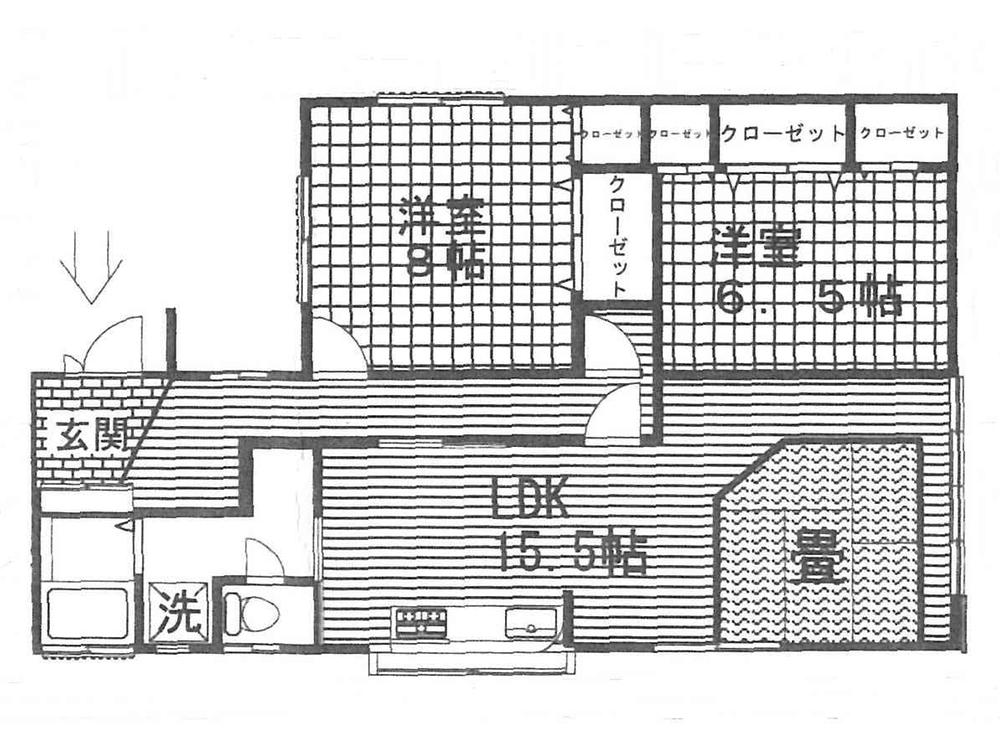 Floor plan. 22 million yen, 2LDK, Land area 147.11 sq m , Building area 74.62 sq m