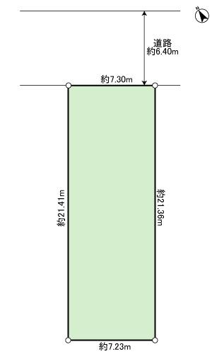 Compartment figure. Land price 16,900,000 yen, Land area 155.51 sq m