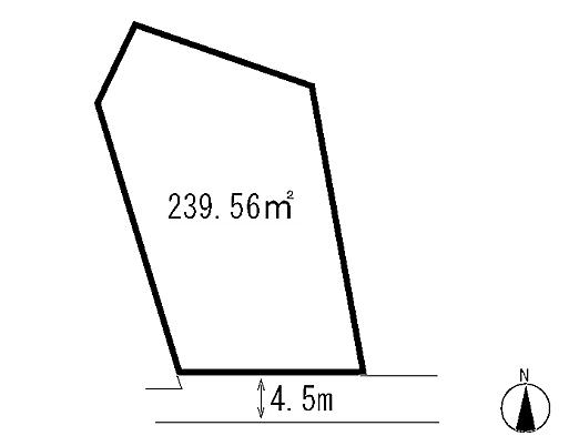 Compartment figure. Land price 12,680,000 yen, Land area 239.56 sq m