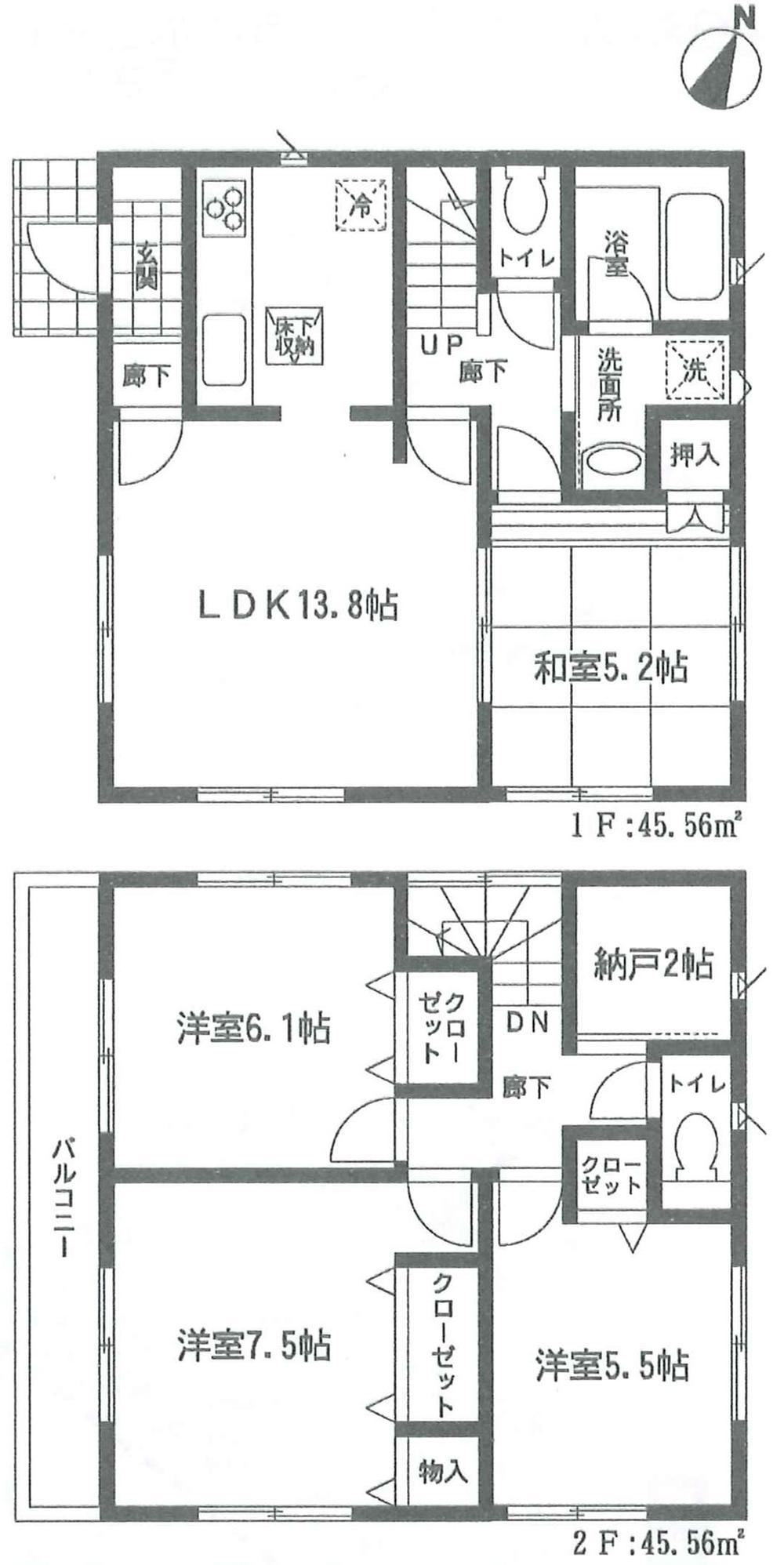 Floor plan. (3 Building), Price 17 million yen, 4LDK, Land area 104.52 sq m , Building area 91.12 sq m