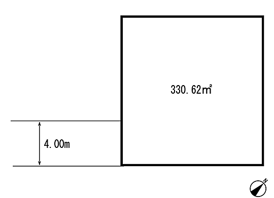 Compartment figure. Land price 30 million yen, Land area 330.62 sq m