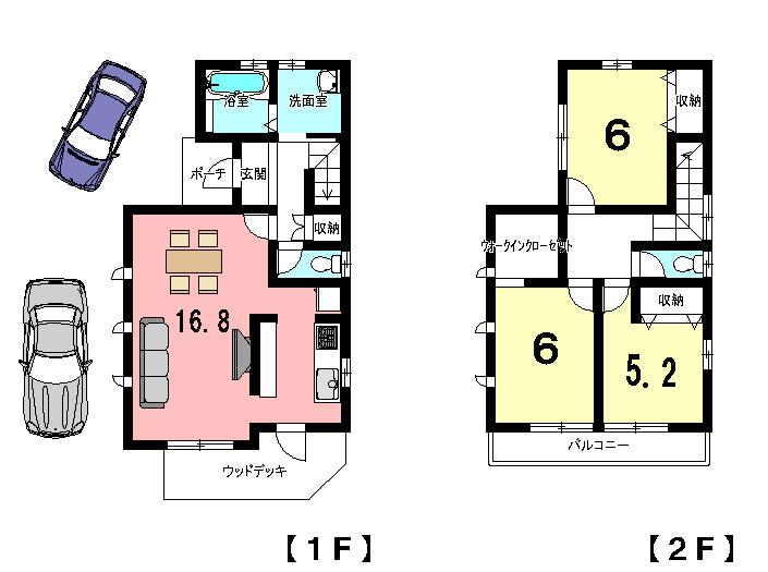 Floor plan. 27.5 million yen, 3LDK, Land area 101.61 sq m , Building area 85.91 sq m
