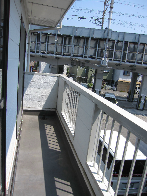 Balcony. Sunny.