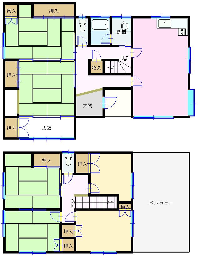 Floor plan. 29,900,000 yen, 4LDK + 2S (storeroom), Land area 387.77 sq m , Building area 137.17 sq m residential floor plan