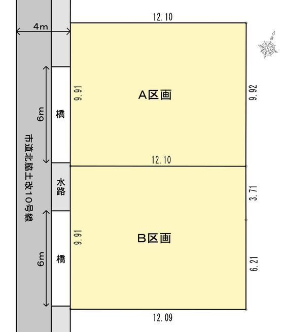 Compartment figure. Land price 11,250,000 yen, Land area 119.91 sq m