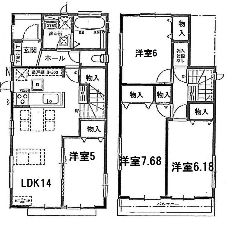 Floor plan. 23.8 million yen, 4LDK, Land area 110.46 sq m , Building area 92.01 sq m A Building